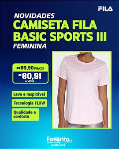 Camiseta Fila Basic Sports III – Feminina