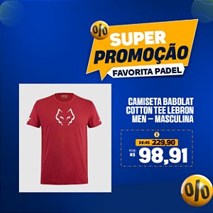 Camiseta Babolat Cotton Tee Lebron Men – Masculina
