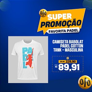 Camiseta Babolat Padel Cotton Tank – Masculina