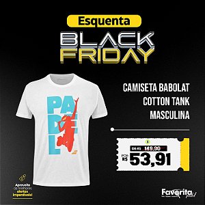 Camiseta Babolat Padel Cotton Tank – Masculina