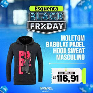 Moletom Babolat Padel Hood Sweat – Masculino