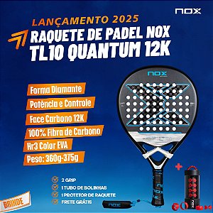 Raquete de Padel TL10 QUANTUM 12K 2025 | NOX - Luxury Series