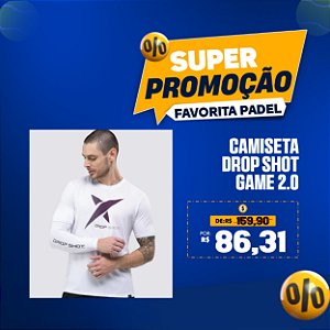 Camiseta DROP SHOT GAME 2.0 – Masculina Branco