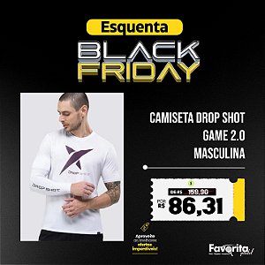 Camiseta DROP SHOT GAME 2.0 – Masculina Branco
