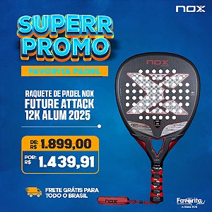 Raquete de Padel NOX Future Attack 12k Alum 2025
