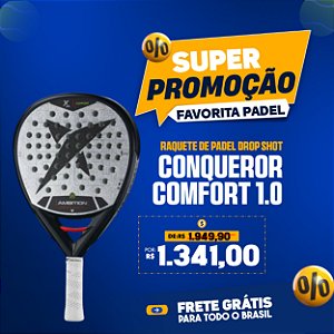 Raquete de Padel DROP SHOT CONQUEROR COMFORT 1.0