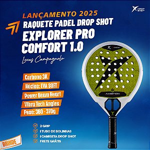Raquete de Padel DROP SHOT EXPLORER PRO COMFORT 1.0 CAMPA