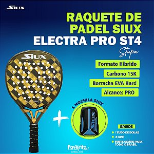 Raquete de Padel SIUX ELECTRA STUPA PRO ST4