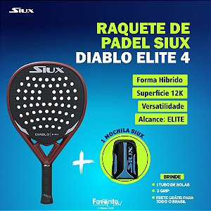 Raquete de Padel SIUX DIABLO ELITE 4