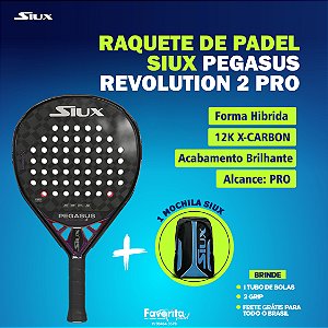 Raquete de Padel Siux Pegasus Revolution 2 Pro