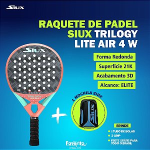 Raquete de Padel SIUX TRILOGY LITE AIR 4 W