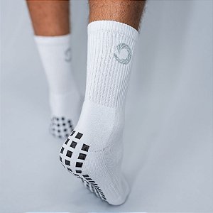Meia Compass Antiderrapante – Masculina Branca