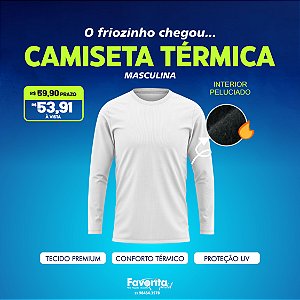 Camiseta Térmica Masculina – Branca
