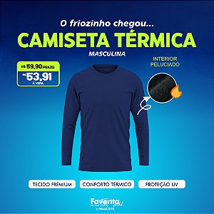 Camiseta Térmica Masculina – Marinho
