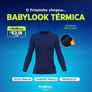 Camiseta Térmica Feminina - Marinho