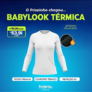 Camiseta Térmica Feminina - Branca
