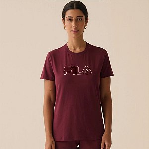 Camiseta Fila Regular Basic Outline - Feminina
