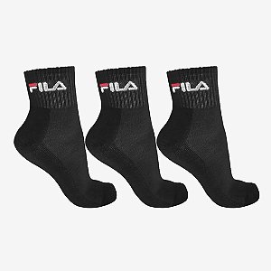 Tripack Fila Cano Médio Unissex - Preto