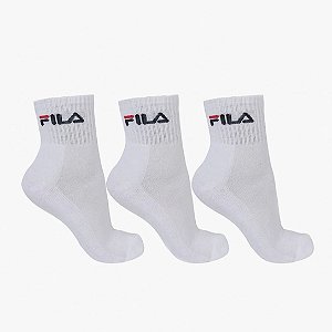 Tripack Fila Cano Médio Unissex - Branca