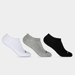 Meia Invisível Masculina - kit 3 pares