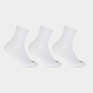 Meia Cano Médio Masculina - kit 3 pares