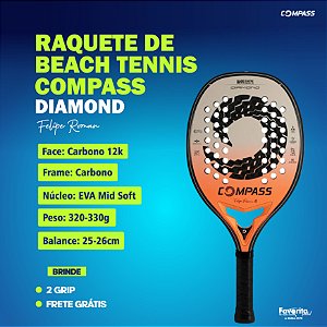Raquete Beach Tennis Compass Diamond by Felipe Roman