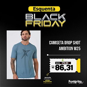 Camiseta DROP SHOT Ambition W25 - Cinza Esverdeado