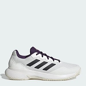 Tênis Adidas Gamecourt 2.0 – Masculino Core White / Core Black / Aurora Plum