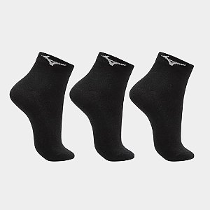 Kit Meias Mizuno Cano Curto – Masculina 3 Pares