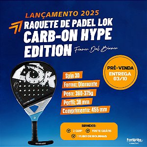 Raquete de Padel Lok CARB-ON HYPE EDITION - Franco Dal Bianco