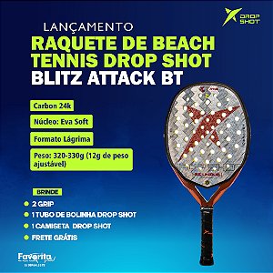 Raquete de Beach Tennis Drop Shot Blitz Attack BT
