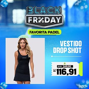 Vestido short DROP SHOT 1.0 - Preto