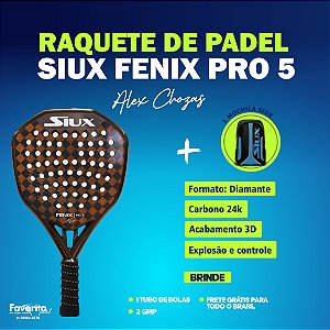Raquete de Padel Siux Fenix Pro 5 - Alex Chozas