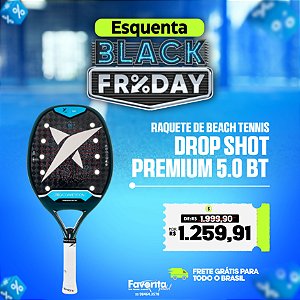 Raquete de Beach Tennis DROP SHOT PREMIUM 5.0 BT