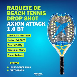 Raquete de Beach Tennis DROP SHOT AXION ATTACK 1.0 BT