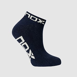 Meia Para Padel Cano Curto | NOX Marinho - Branco