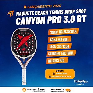 Raquete de Beach Tennis Drop ShotCANYON PRO 3.0 BT 2026