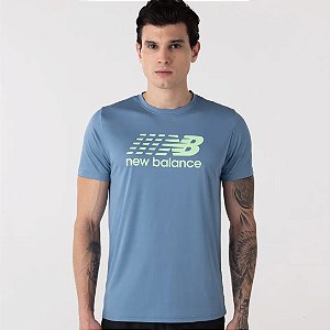 Camiseta New Balance Multi Color Performance – Masculina Azul Antigo