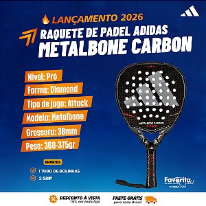 Raquete de Padel Adidas Metalbone Carbon 2026