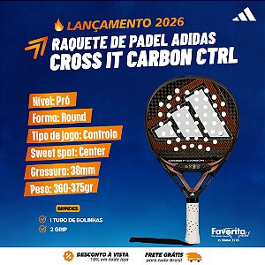 Raquete de Padel Adidas Cross IT Carbon Ctrl 2026