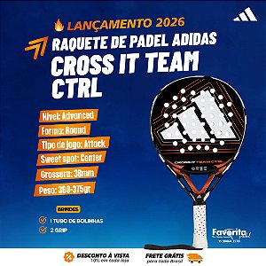 Raquete de Padel Adidas Cross IT Team Ctrl 2026