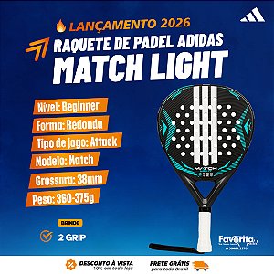 Raquete de Padel Adidas Match Light 2026