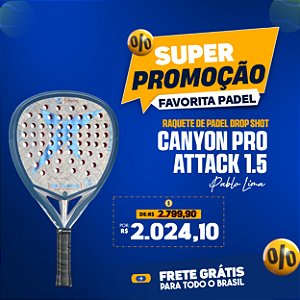 Raquete de Padel DROP SHOT CANYON PRO ATTACK 1.5 LIMA