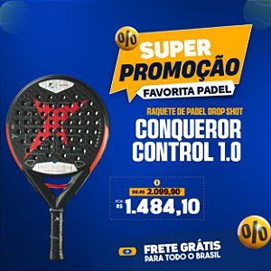 Raquete de Padel DROP SHOT CONQUEROR CONTROL 1.0