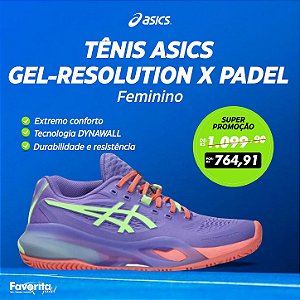 Tênis ASICS Gel-Resolution X Padel - Feminino