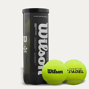 Bola de Padel Wilson Premier – Tubo com 3 bolas