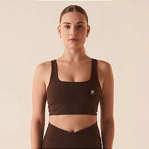 Top Fila Touch Gym – Feminino Castanho Escuro