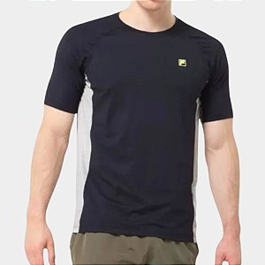 Camiseta Fila Grid Match – Masculina Back/Chino Green/Yellow Neon Light