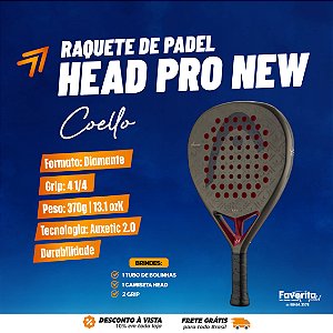 Raquete de Padel Head Coello Pro NEW