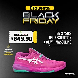 Tênis Asics Gel Resolution X Clay – Masculino Rosa e Verde